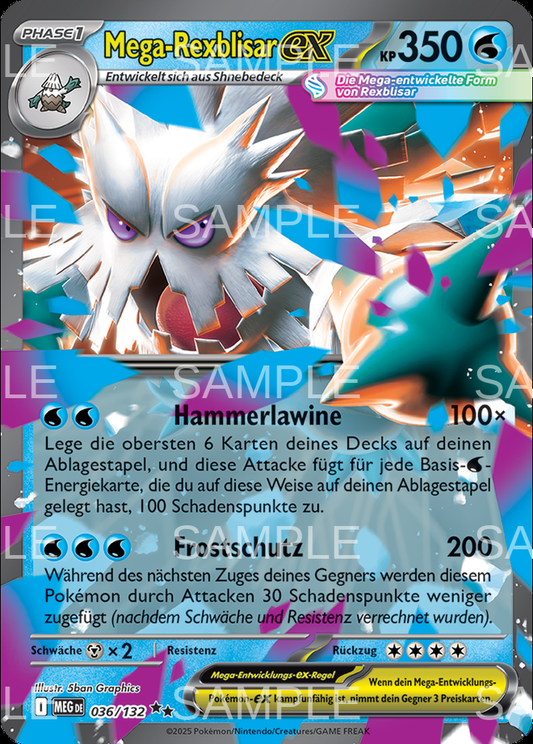 036 Mega Rexblisar ex - Mega Abomasnow ex - MEG 036/132