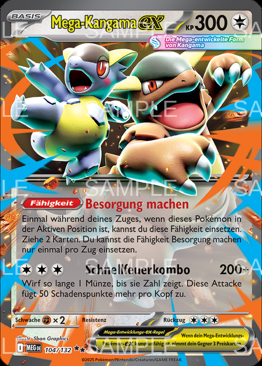 104 Mega Kangama ex - Mega Kangaskhan ex - MEG 104/132