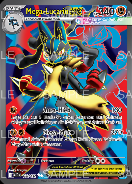 160 Mega Lucario ex - Mega Lucario ex - MEG 160/132