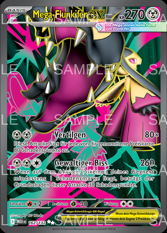 162 Mega Flunkifer ex - Mega Mawile ex - MEG 162/132
