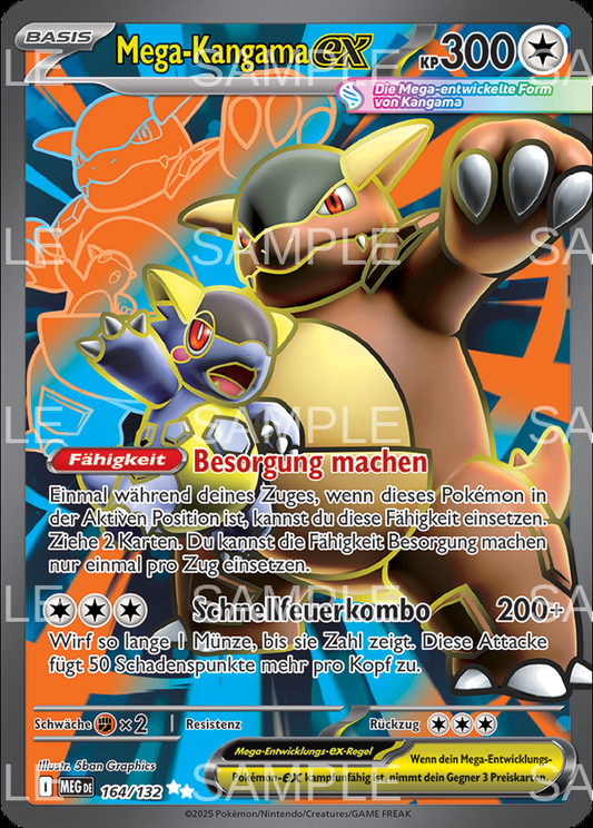 164 Mega Kangama ex - Mega Kangaskhan ex - MEG 164/132