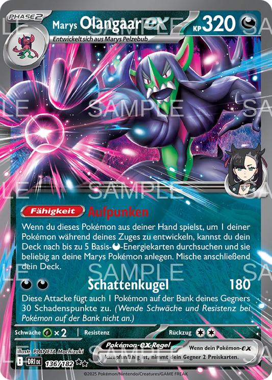 136 Marys Olangaar ex - Marnie's Grimmsnarl ex - DRI 136/182