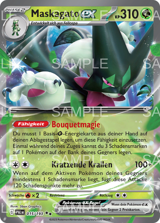 015 Maskagato ex - Meowscarada ex - PAL 015/193