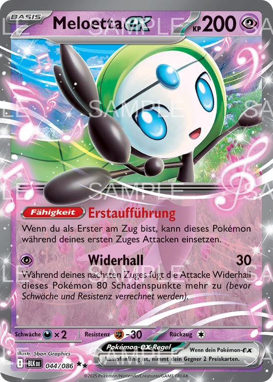 044 Meloetta ex - Meloetta ex - BLK 044/086