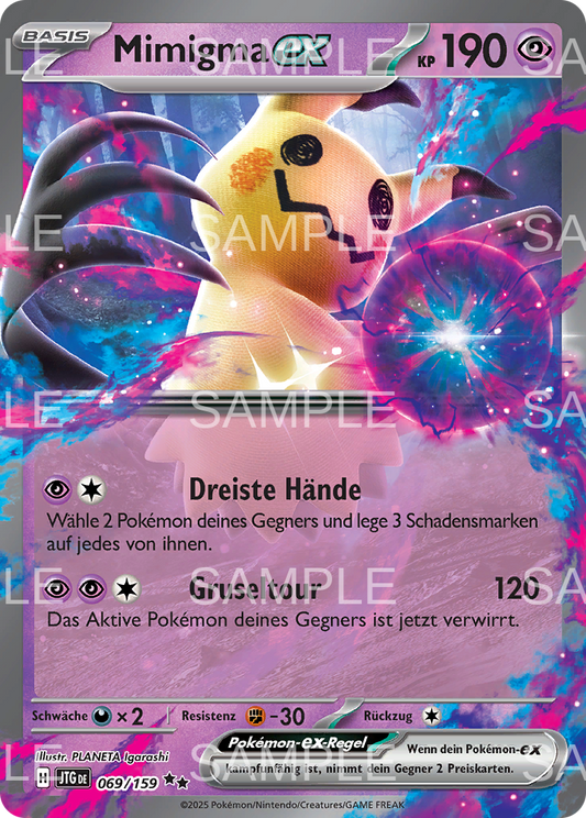 069 Mimigma ex - Mimikyu ex - JTG 069/159