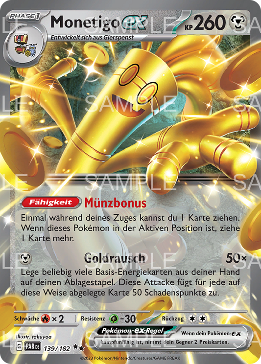 139 Monetigo ex - Gholdengo ex - PAR 139/182