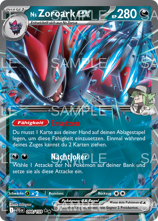 098 Ns Zoroark ex - N's Zoroark ex - JTG 098/159