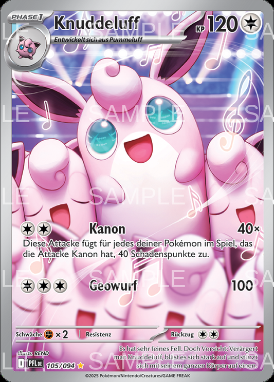105 Knuddeluff - Wigglytuff - PFL 105/94