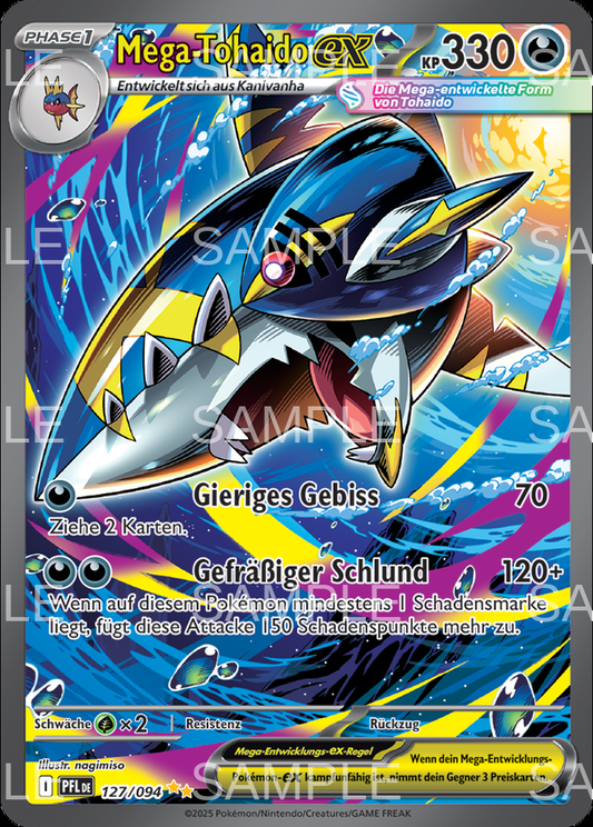 127 Mega Tohaido ex - Mega Sharpedo ex - PFL 127/94