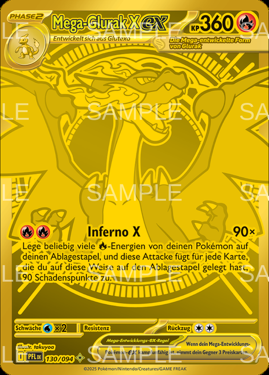 130 Mega Glurak X ex - Mega Charizard X ex - PFL 130/94