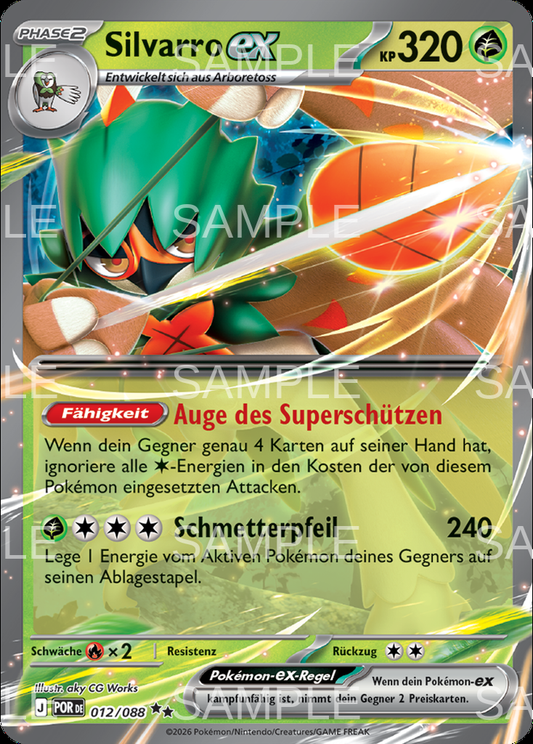 012 Silvarro ex - Decidueye ex - POR 012/88