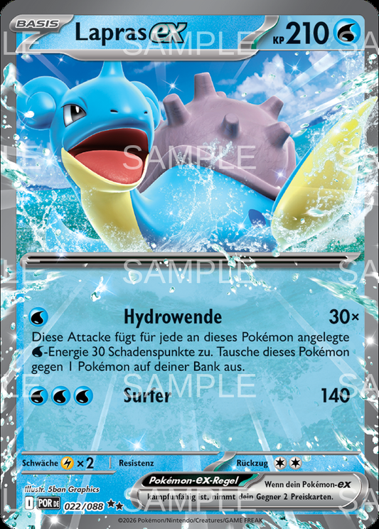 022 Lapras ex - Lapras ex - POR 022/88