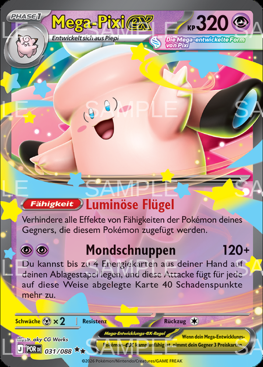 031 Mega Pixi ex - Mega Clefable ex - POR 031/88