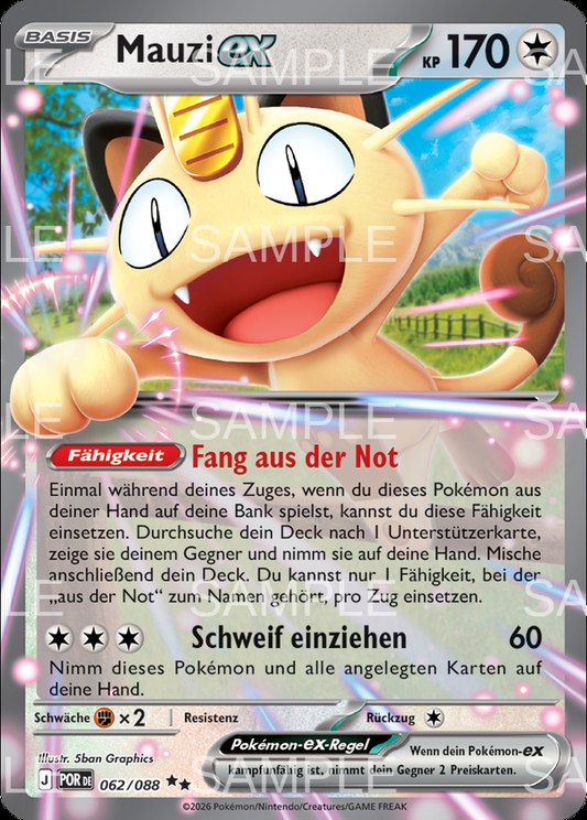 062 Mauzi ex - Meowth ex - POR 062/88
