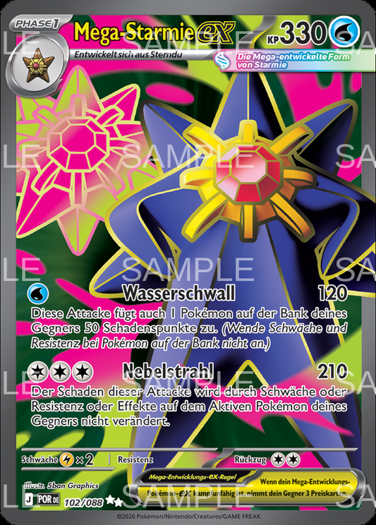 102 Mega Starmie ex - Mega Starmie ex - POR 102/88
