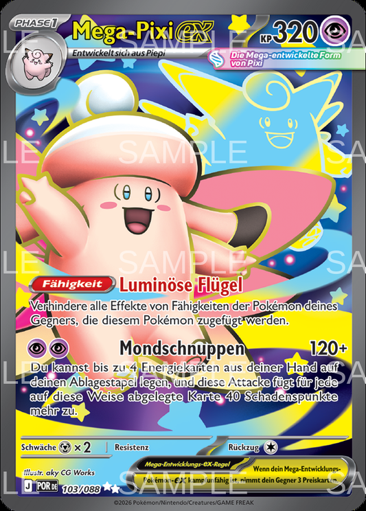 103 Mega Pixi ex - Mega Clefable ex - POR 103/88