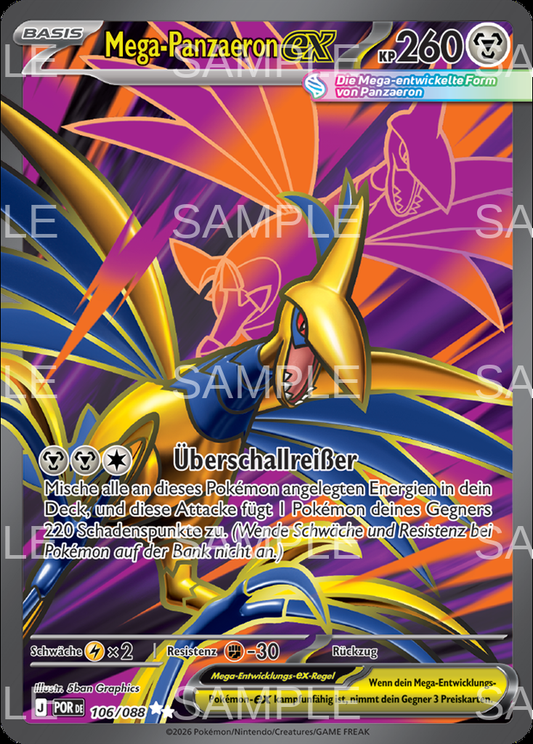106 Mega Panzaeron ex - Mega Skarmory ex - POR 106/88