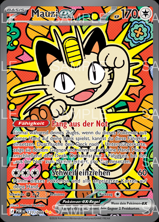 121 Mauzi ex - Meowth ex - POR 121/88