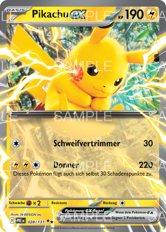028 Pikachu ex - Pikachu ex - PRE 028/131
