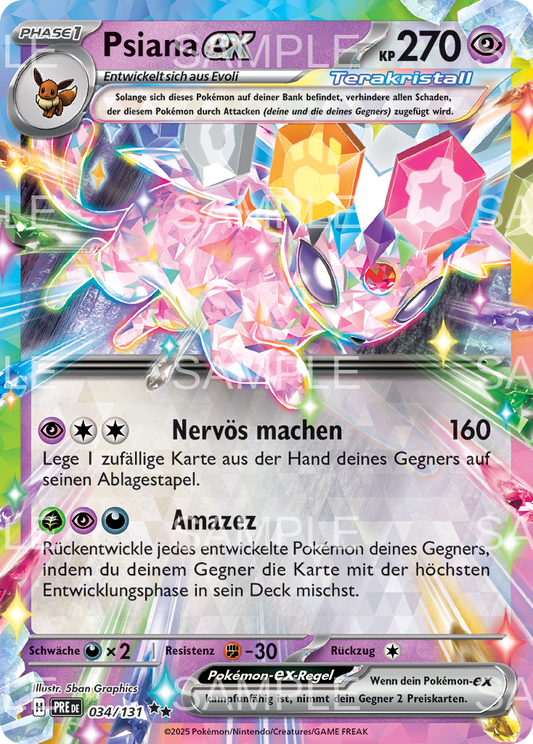 034 Psiana ex - Espeon ex - PRE 034/131