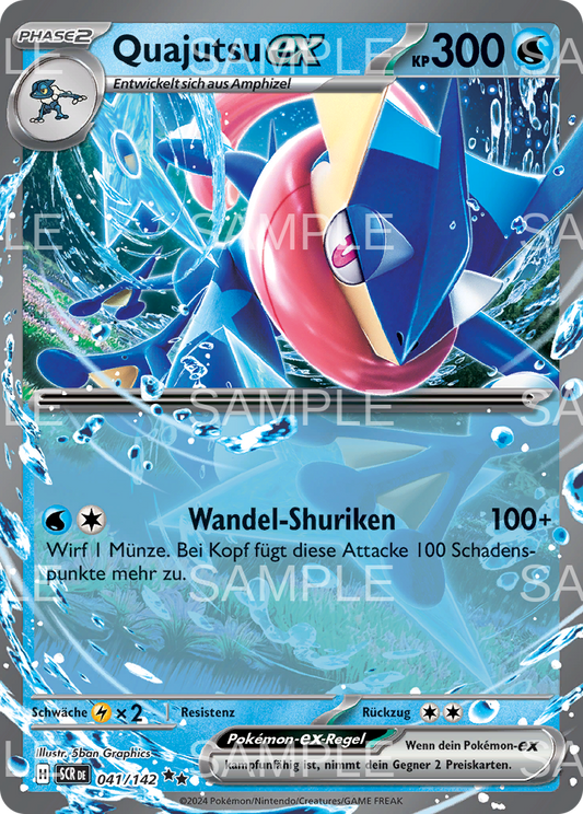 041 Quajutsu ex - Greninja ex - SCR 041/142