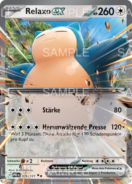 076 Relaxo ex - Snorlax ex - PRE 076/131