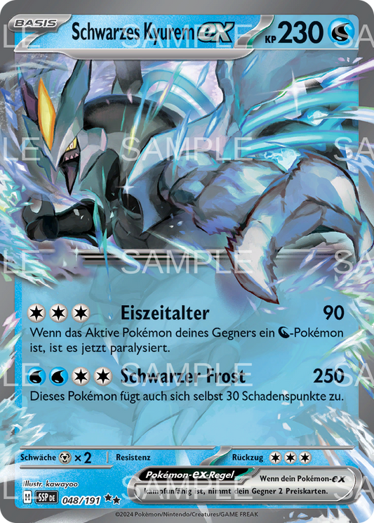 048 Schwarzes Kyurem ex - Black Kyurem ex - SSP 048/191