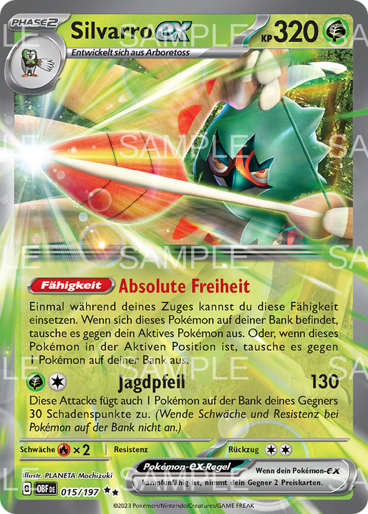 015 Silvarro ex - Decidueye ex - OBF 015/197
