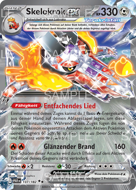 137 Skelokrok ex - Skeledirge ex - PAR 137/182