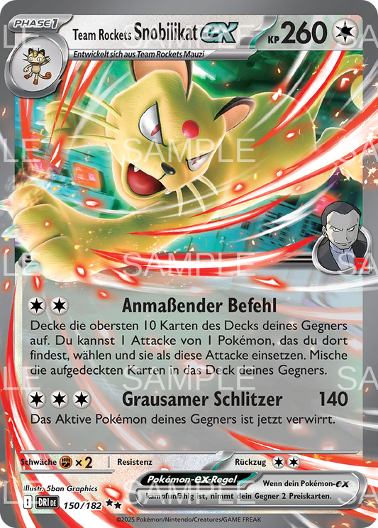 150 Team Rockets Snobilikat ex - Team Rocket's Persian ex - DRI 150/182