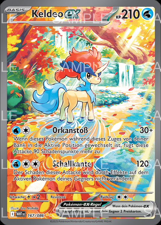 167 Keldeo ex - Keldeo ex - WHT 167/086