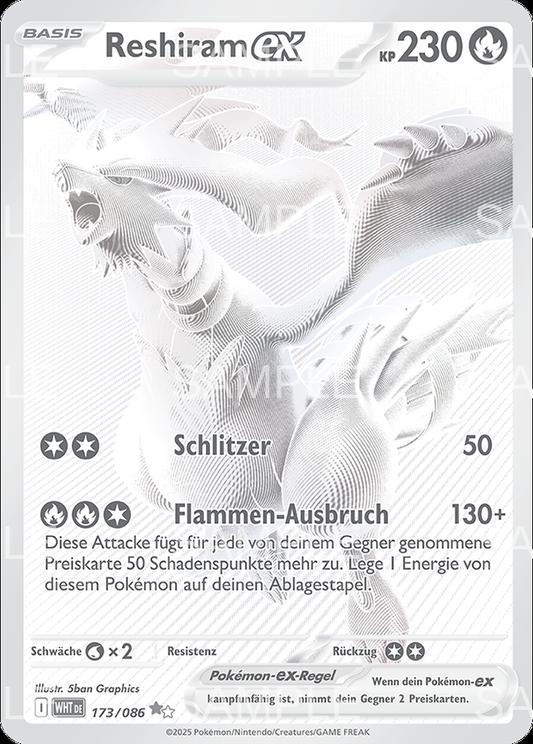 173 Reshiram ex - Reshiram ex - WHT 173/086